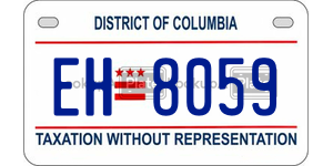 EH8059  license plate in DC