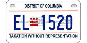 EL1520  license plate in DC