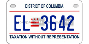 EL3642  license plate in DC