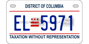 EL5971  license plate in DC