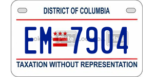 EM7904  license plate in DC