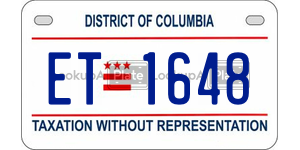 ET1648  license plate in DC