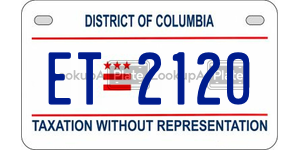ET2120  license plate in DC