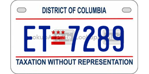 ET7289  license plate in DC