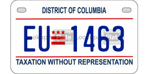 EU1463  license plate in DC