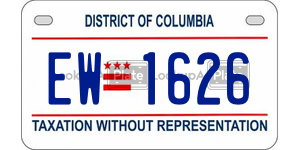 EW1626  license plate in DC