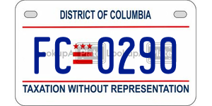 FC0290  license plate in DC