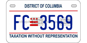 FC3569 license plate in District of Columbia