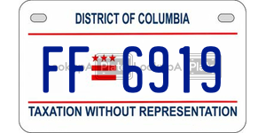 FF6919  license plate in DC