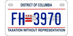 FH3970  license plate in DC
