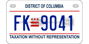 FK9041 license plate in District of Columbia