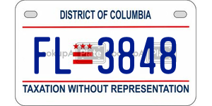 FL3848  license plate in DC