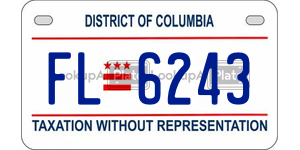 FL6243  license plate in DC