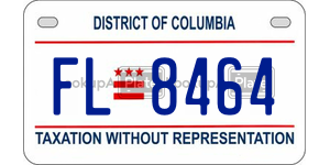FL8464  license plate in DC