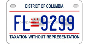 FL9299  license plate in DC