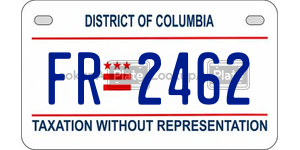 FR2462  license plate in DC