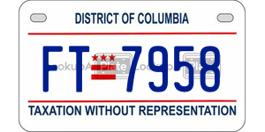 FT7958  license plate in DC