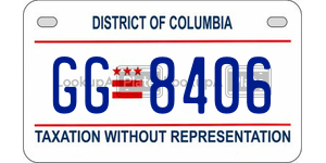 GG8406  license plate in DC
