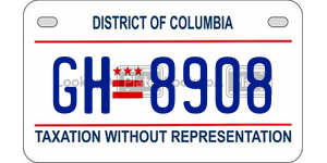 GH8908  license plate in DC