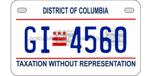 GI4560  license plate in DC