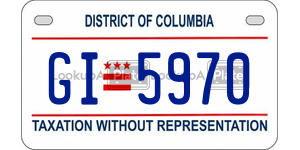 GI5970  license plate in DC