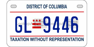 GL9446  license plate in DC