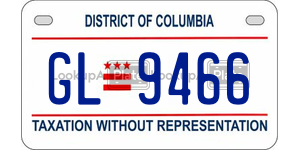 GL9466  license plate in DC