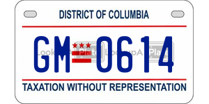 GM0614  license plate in DC