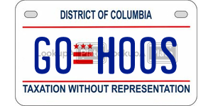 GOHOOS  license plate in DC
