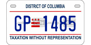 GP1485  license plate in DC