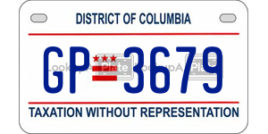 GP3679  license plate in DC