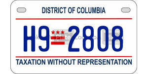 H92808  license plate in DC