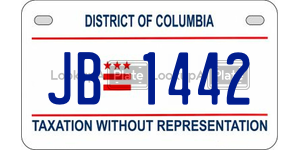 JB1442  license plate in DC