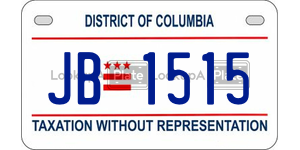 JB1515  license plate in DC