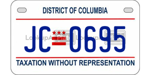 JC0695  license plate in DC