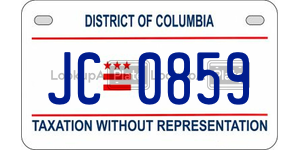 JC0859  license plate in DC