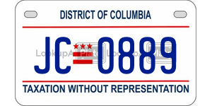 JC0889  license plate in DC