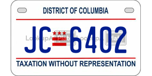 JC6402  license plate in DC
