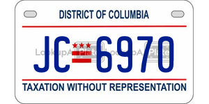 JC6970  license plate in DC