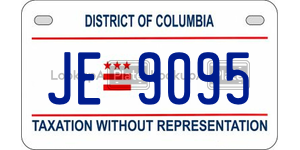 JE9095  license plate in DC