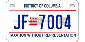 JF7004  license plate in DC