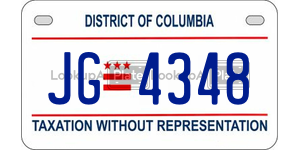 JG4348 license plate in District of Columbia