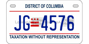 JG4576 license plate in District of Columbia
