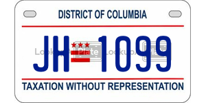 JH1099  license plate in DC