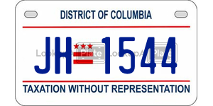 JH1544  license plate in DC