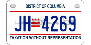 JH4269  license plate in DC