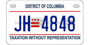 JH4848  license plate in DC