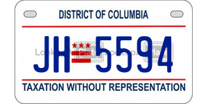 JH5594 license plate in District of Columbia