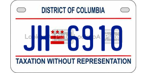 JH6910  license plate in DC