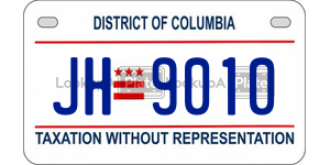 JH9010  license plate in DC